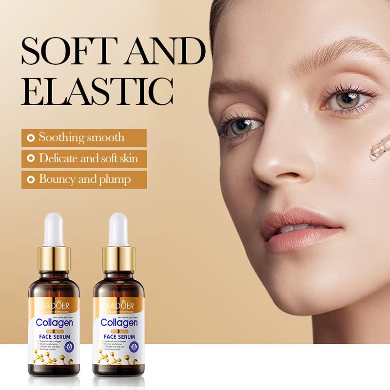 3Pcs Collagen Face Serum Skincare Facial Essence