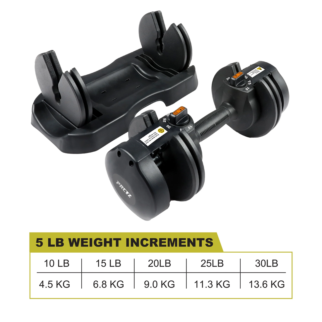 10-30Lb Adjustable Dumbbell Pair with Dumbbell Stand Combo