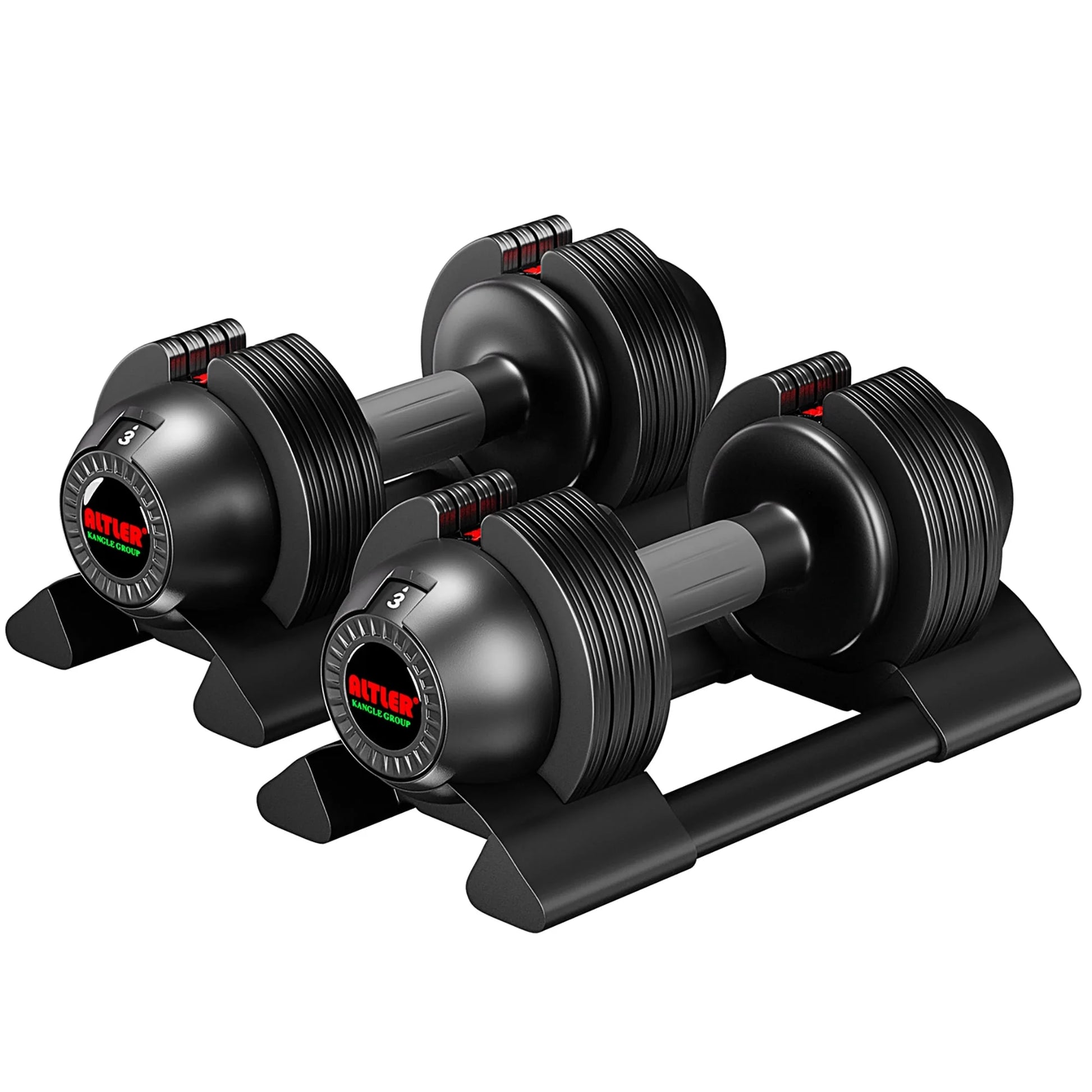 Adjustable Dumbbell,22Lb/44Lb/52Lb Set with Tray 