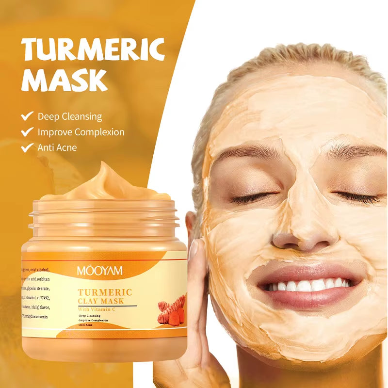 Moisturizing Volcanic Turmeric Blueberry Clay Mud Mask