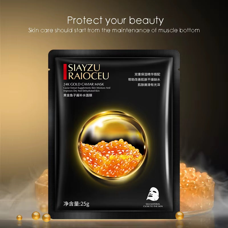 Golden Caviar Moisturizing Facial Masks 