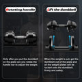 Adjustable Dumbbell,22Lb/44Lb/52Lb Set with Tray 