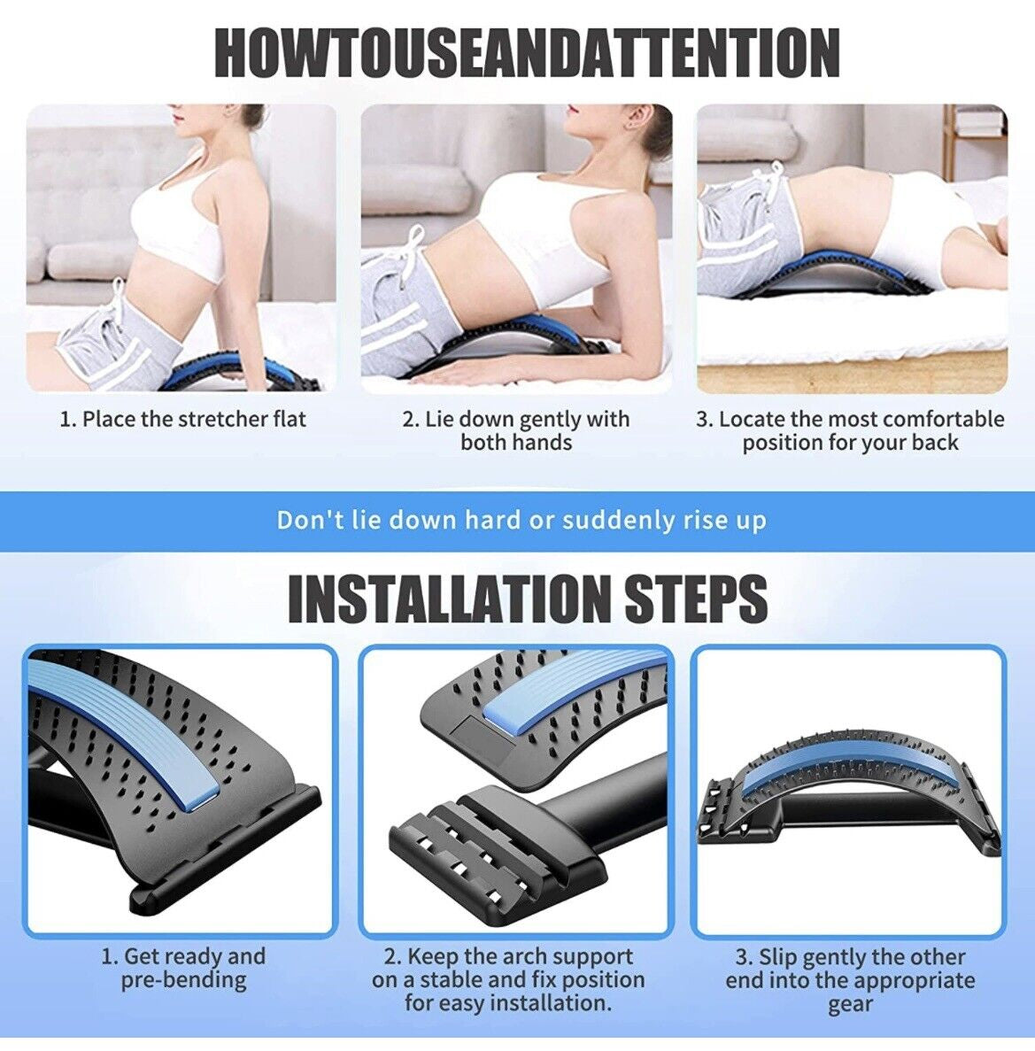 Back Stretcher for Lower Back Pain Relief