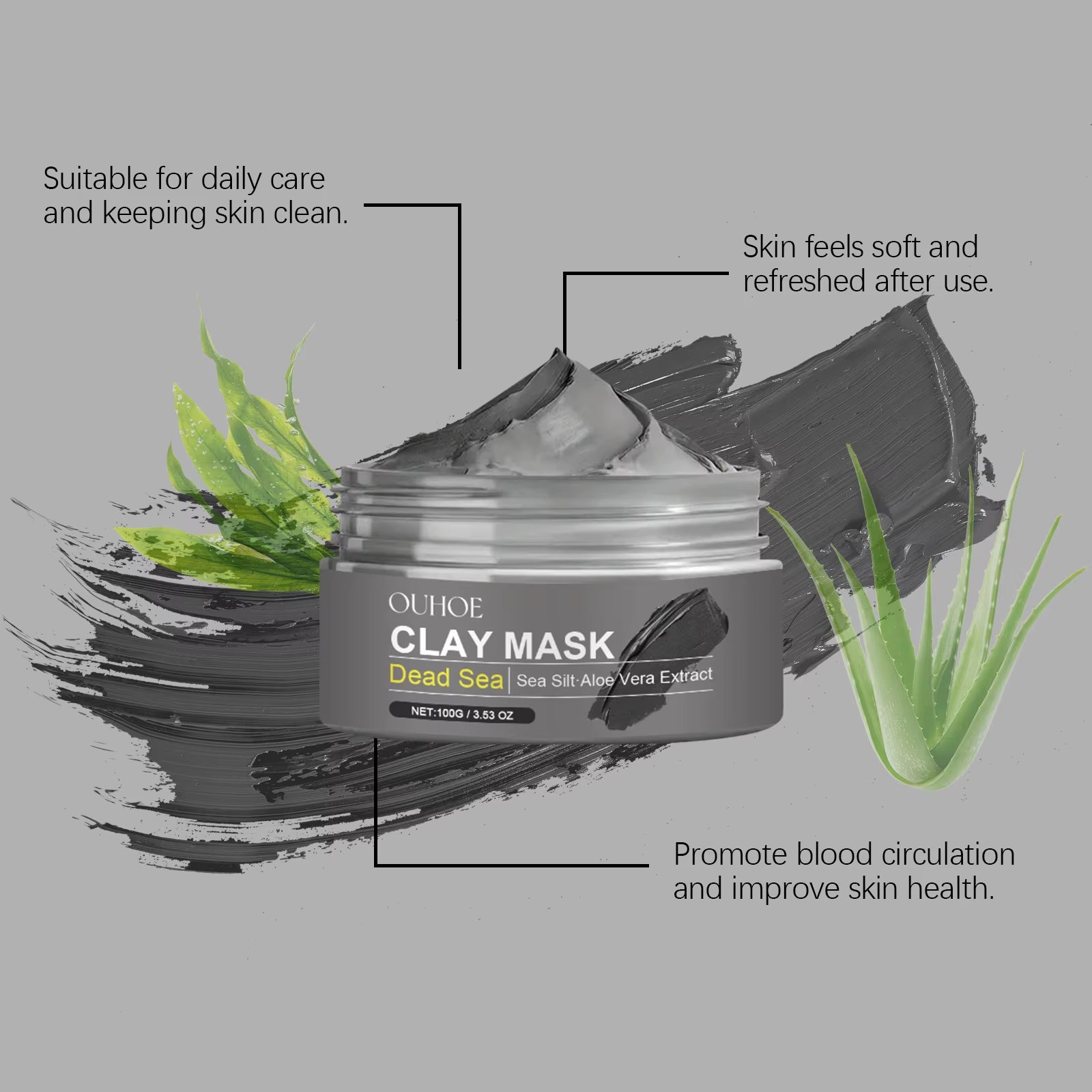  Dead Sea Mud Brightening & Blackhead Remover Mask