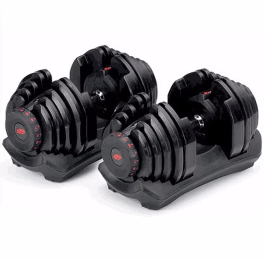 Adjustable 40Kg/90Lb Dumbbell Set with Automatic Features for Home Fitness