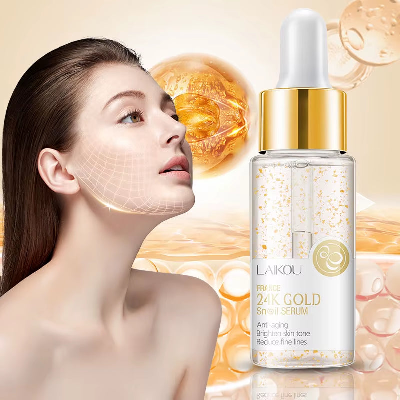 24K Gold Snail Face Serum Anti-Aging